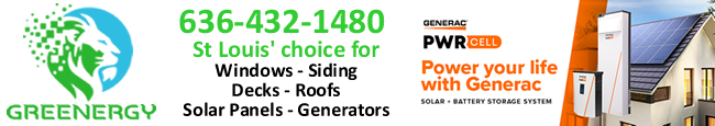 Greenergy Solar, Generator & Home Improvements, St Louis choice for Windows, Siding, Roofing, Deck, Solar Panels and Generators